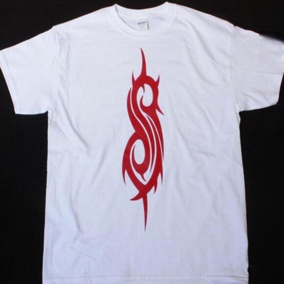 Slipknot Symbol New White T-Shirt - Picture 1 of 4
